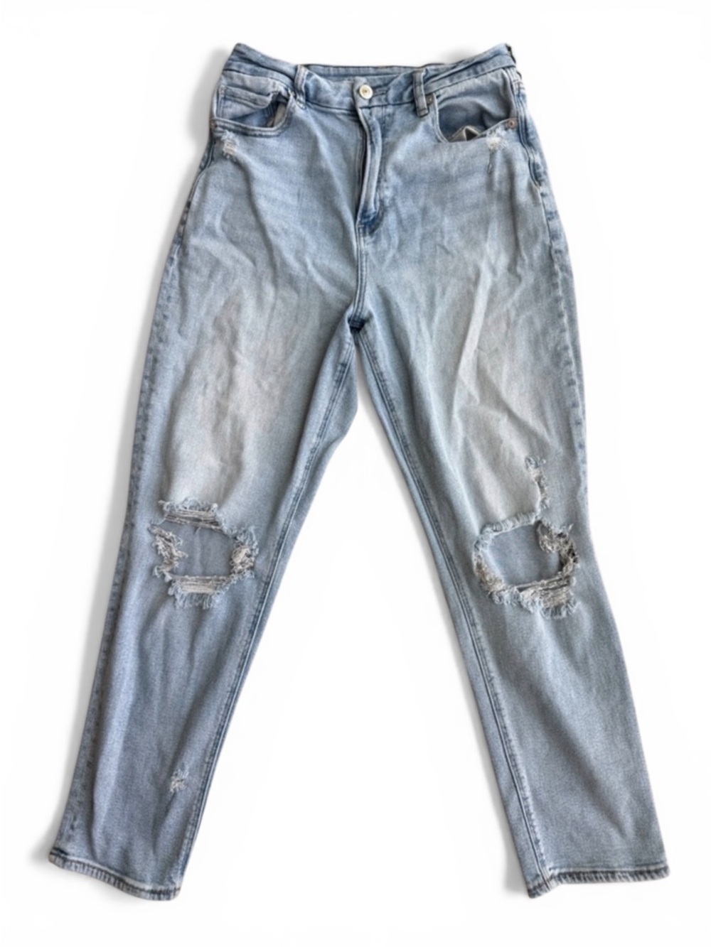 American Eagle Light Blue Distressed Women’s Jeans
